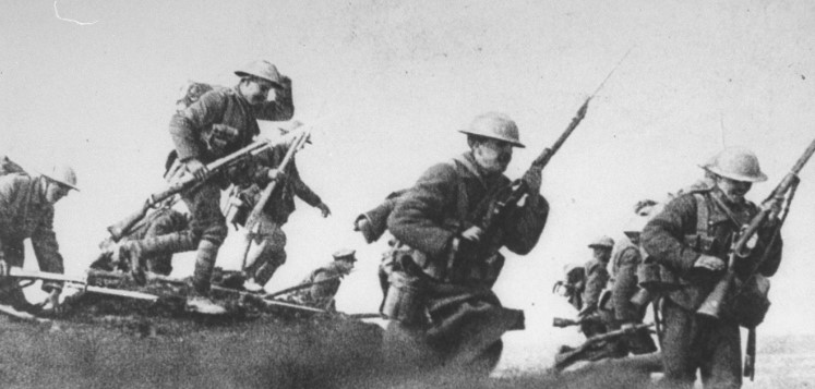 British troops in the battle of the somme